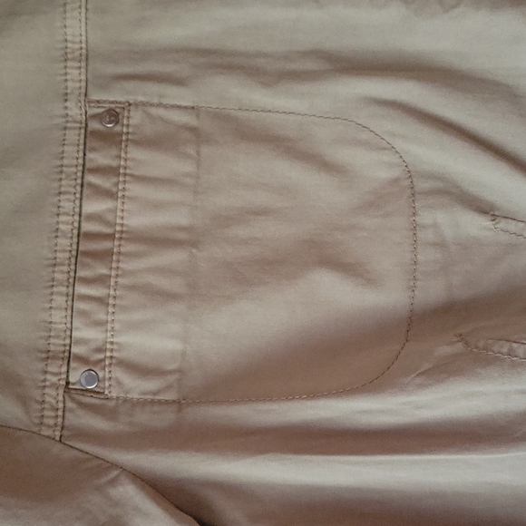 Chicos floral applique tan utility jacket size xl - Picture 6 of 16